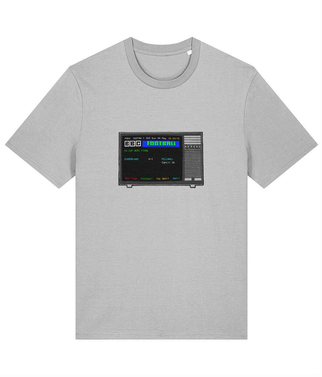 Football Teletext 'Sunderland v MILLWALL 2004' Unisex T-Shirt