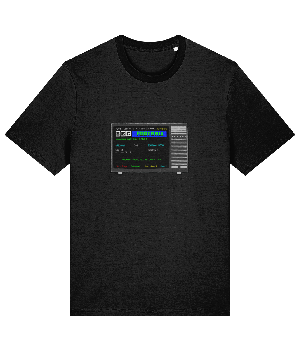 Football Teletext 'WREXHAM V Boreham Wood 2023' Unisex T-Shirt