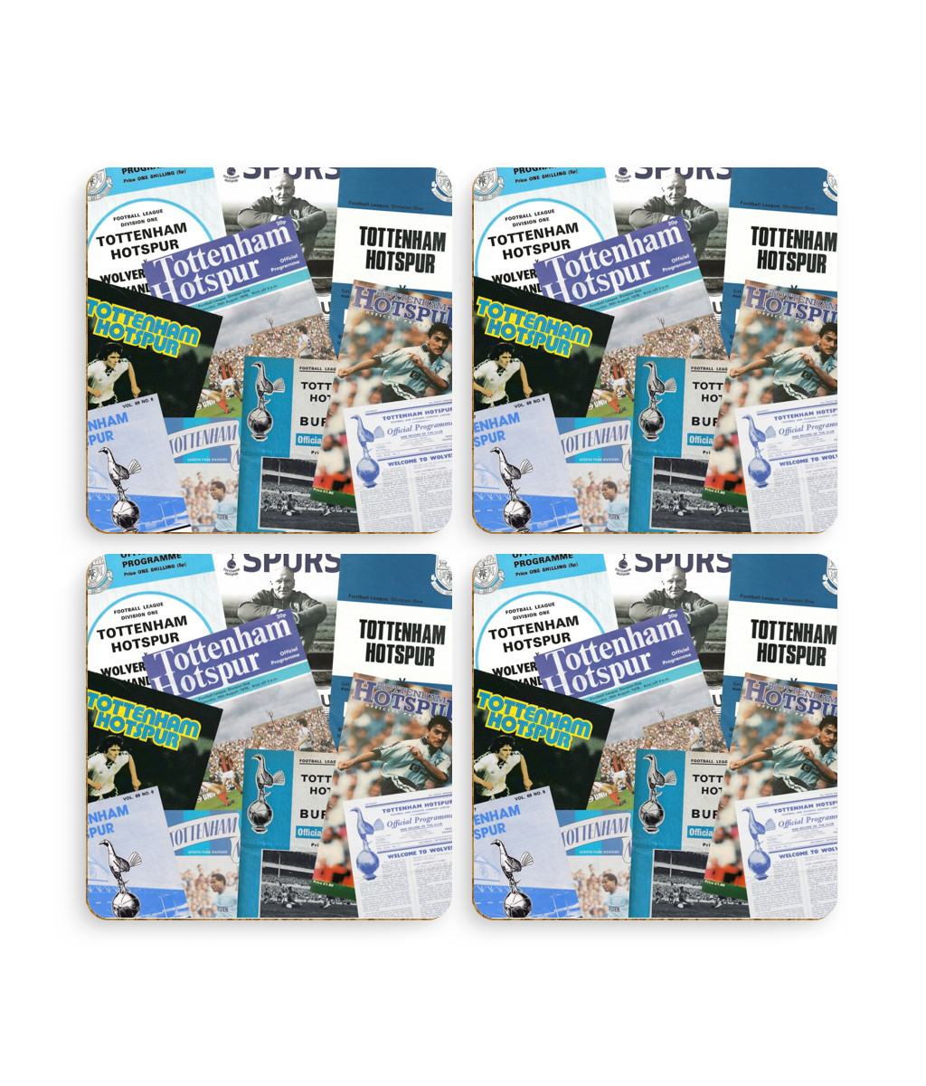Football Programmes 'Tottenham' Coasters