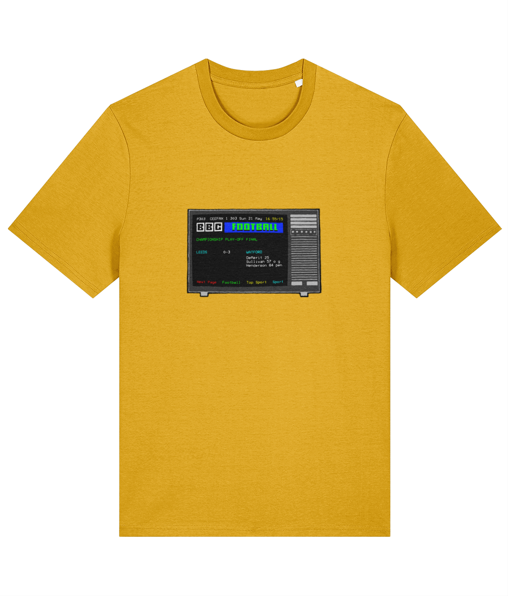 Football Teletext 'Leeds v WATFORD 2006' Unisex T-Shirt