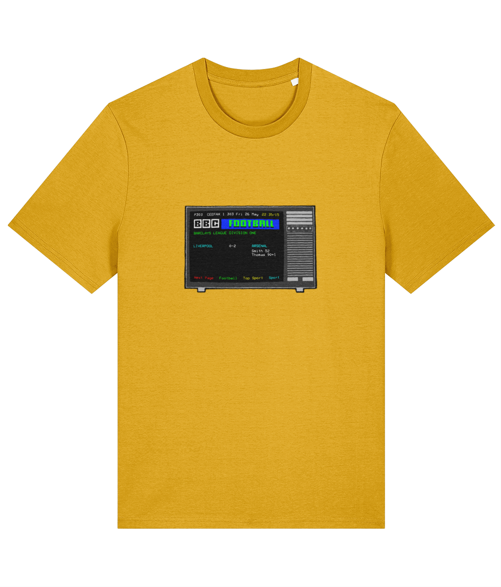 Football Teletext 'Liverpool v ARSENAL 1989' Unisex T-Shirt