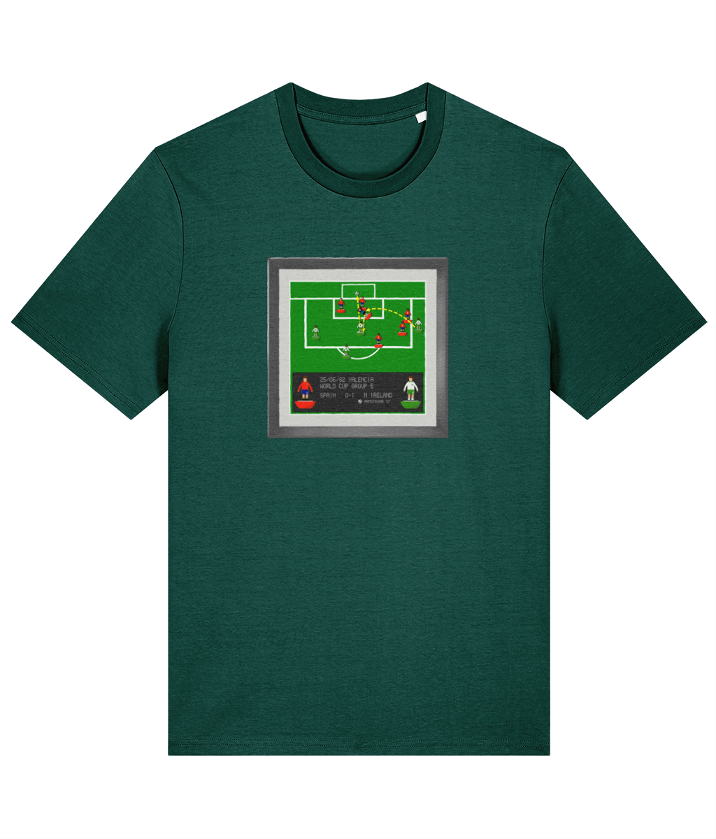 Football Iconic Moments 'Armstrong - NORTHERN IRELAND v Spain 1982' Unisex T-Shirt