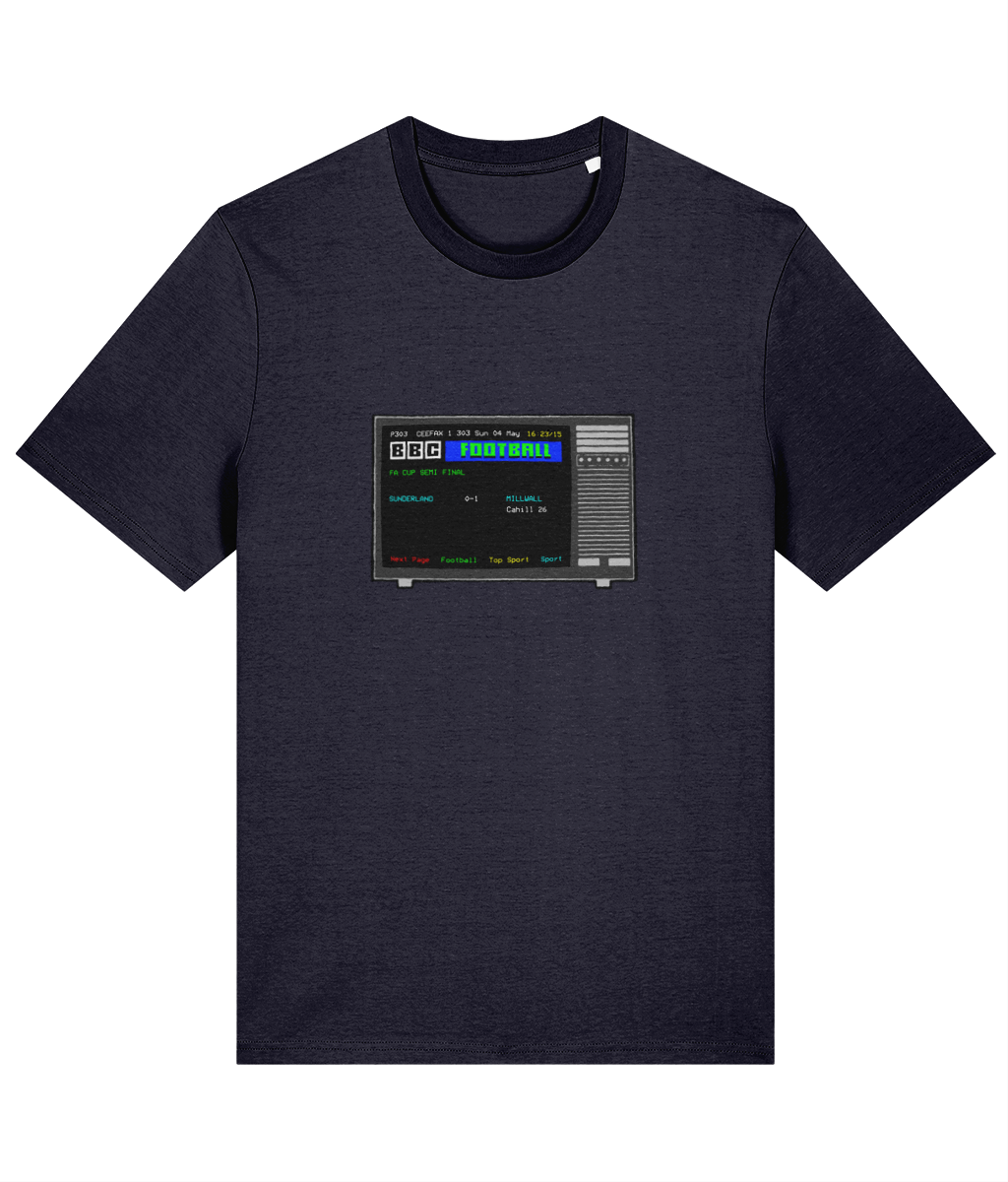 Football Teletext 'Sunderland v MILLWALL 2004' Unisex T-Shirt
