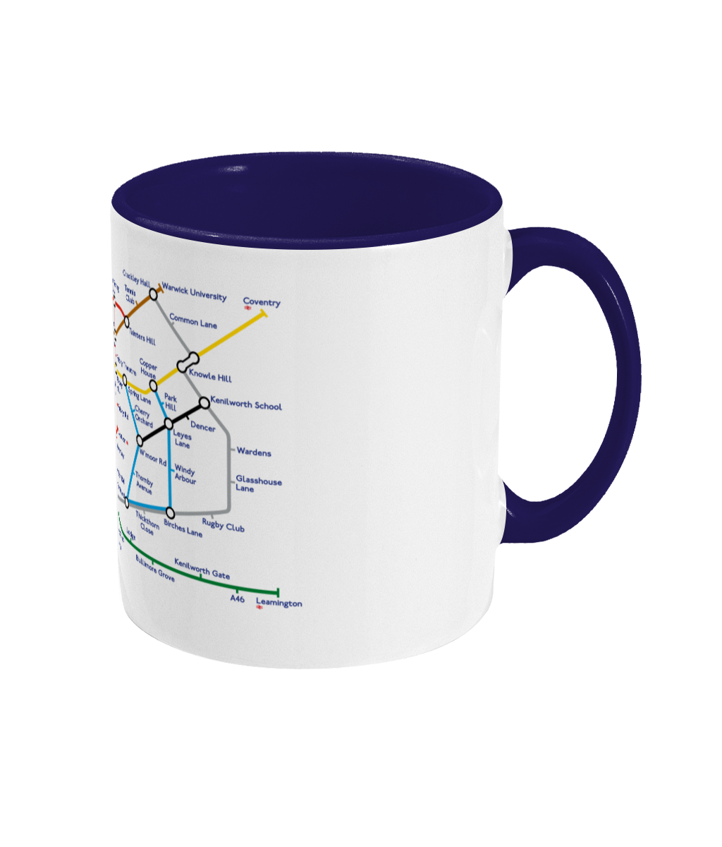 Maps and Signs Tube Map 'Kenilworth' Mug