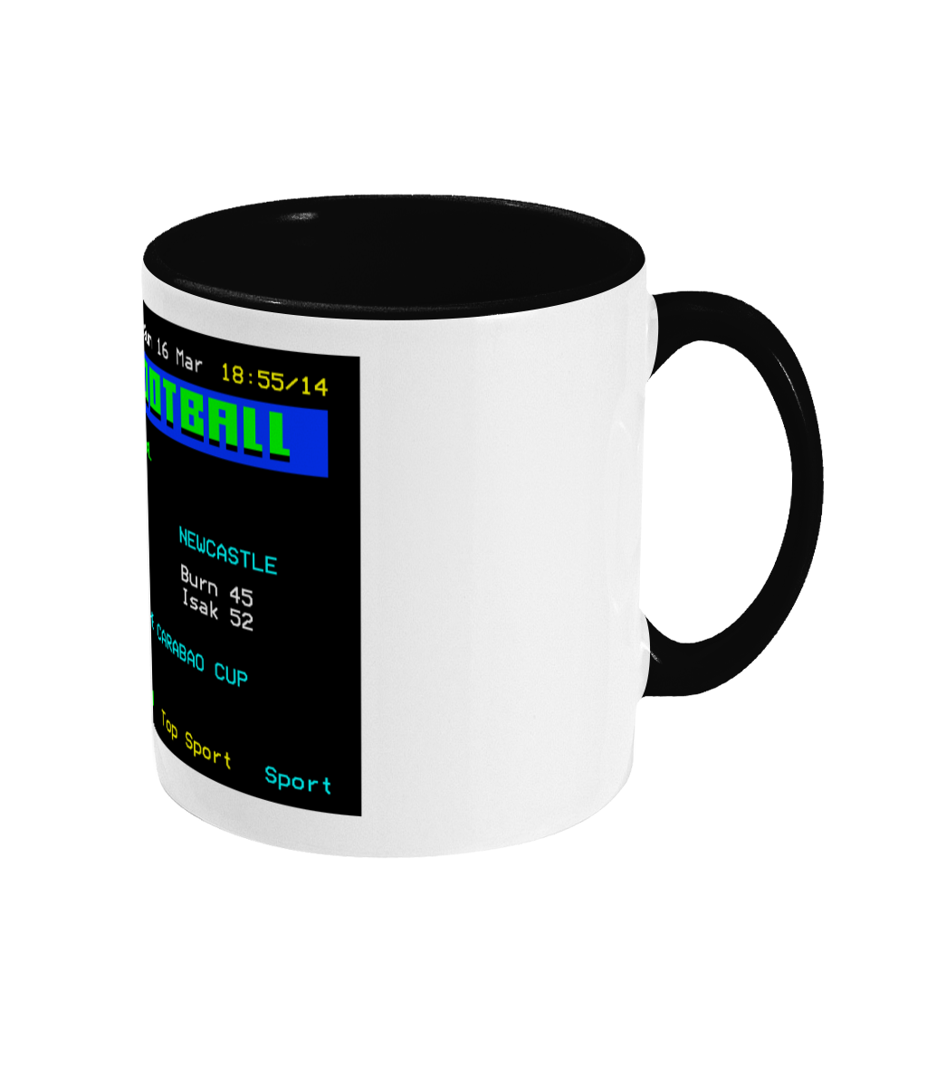 Football Teletext 'Liverpool v NEWCASTLE 2025' Mug
