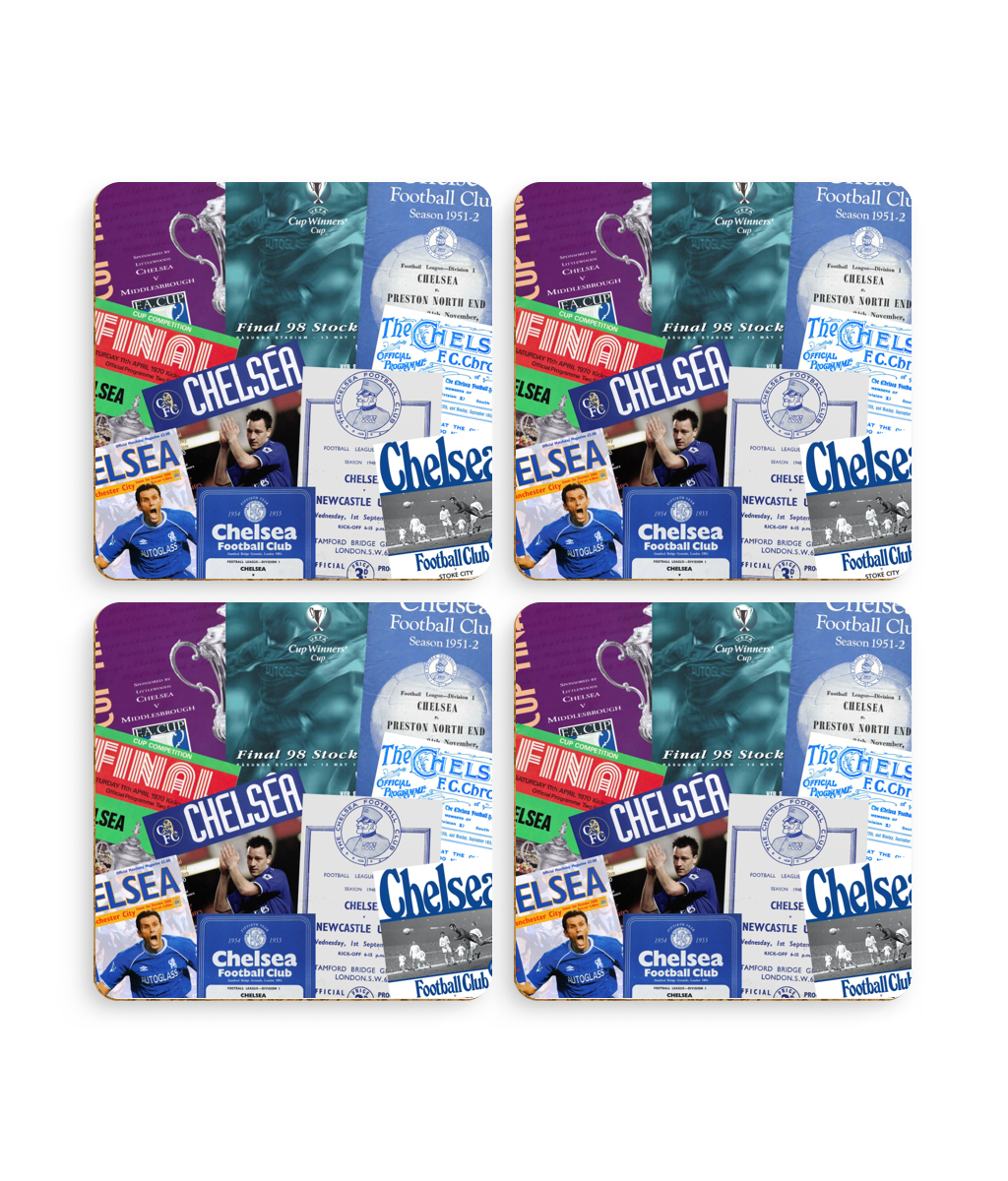 Football Programmes 'Chelsea' Coasters
