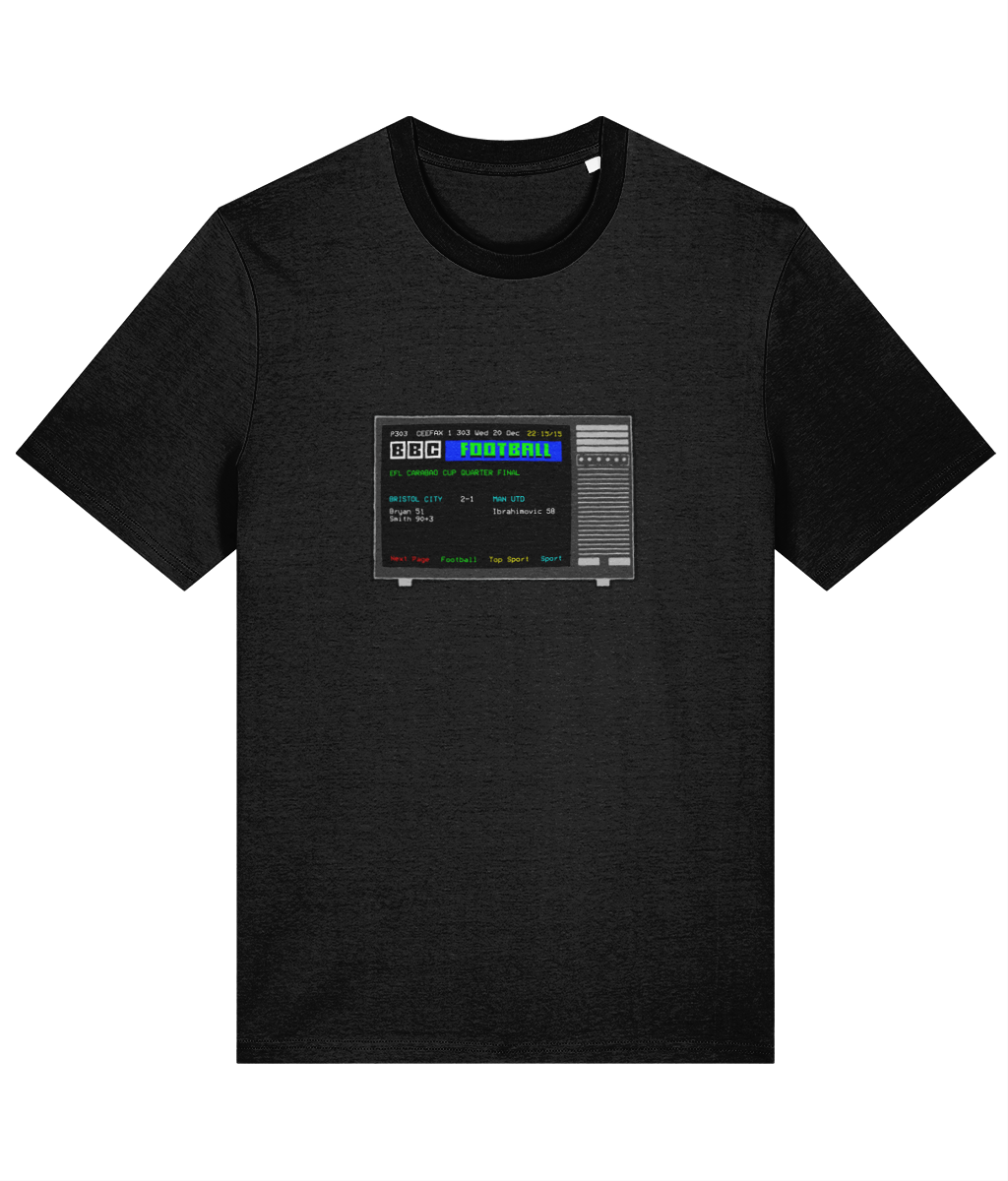Football Teletext 'BRISTOL CITY v Manchester United 2017 Unisex T-Shirt