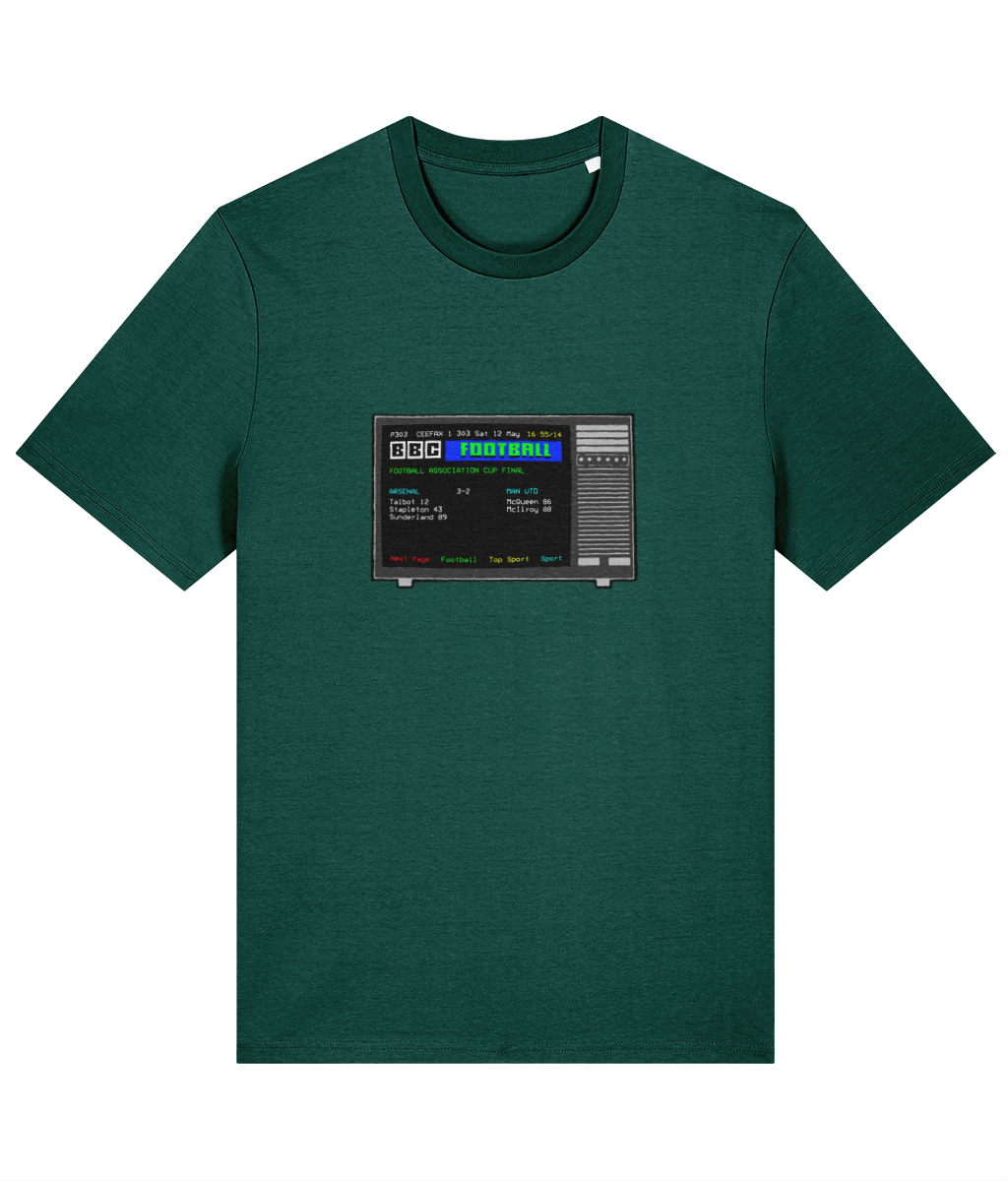 Football Teletext 'ARSENAL v Manchester United 1979 Unisex T-Shirt