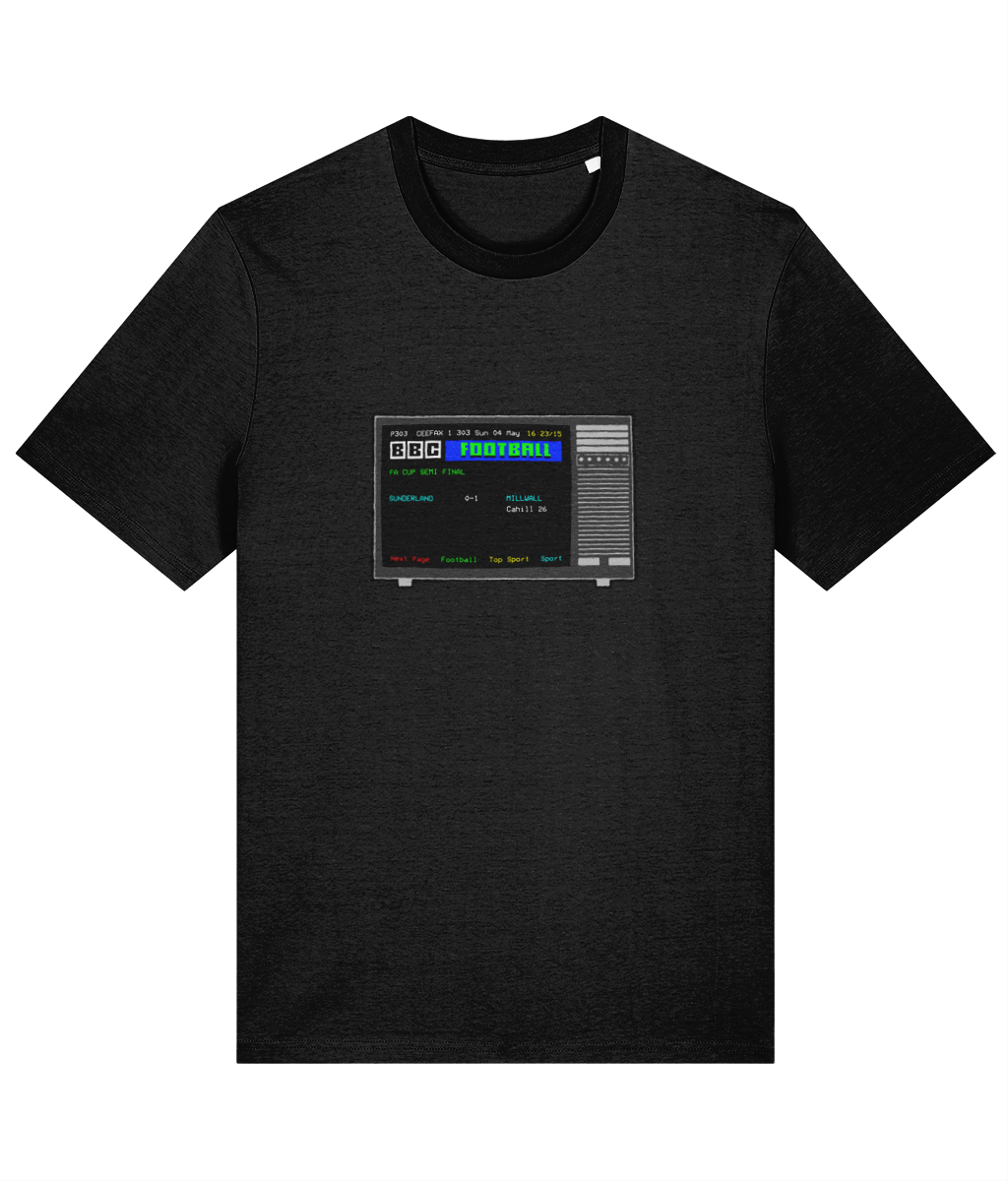 Football Teletext 'Sunderland v MILLWALL 2004' Unisex T-Shirt