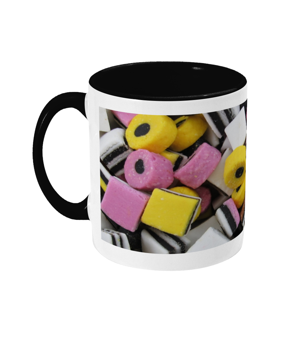Sweet Shop 'Liqourice Allsorts' Mug
