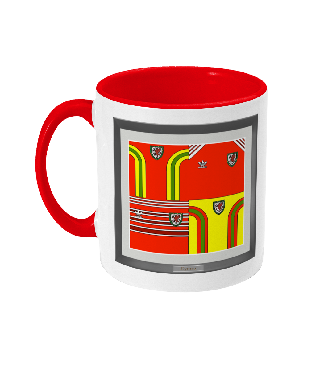 Football General 'WALES Kits Cartoon Art' Mug