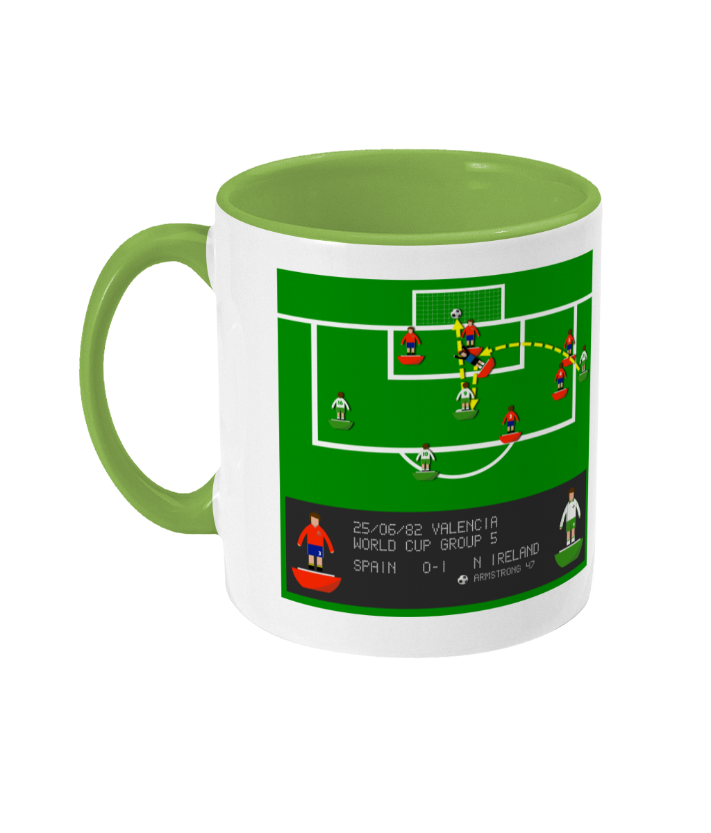 Football Iconic Moment 'Gerry Armstrong Spain v N IRELAND 1982' Mug