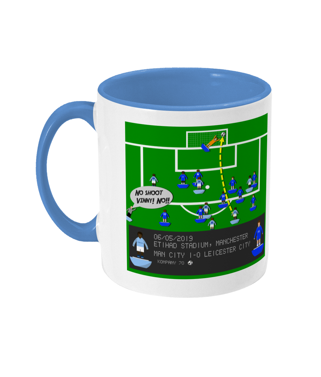 Football Iconic Moment 'Vincent Kompany MANCHESTER C v Leicester C 2019' Mug