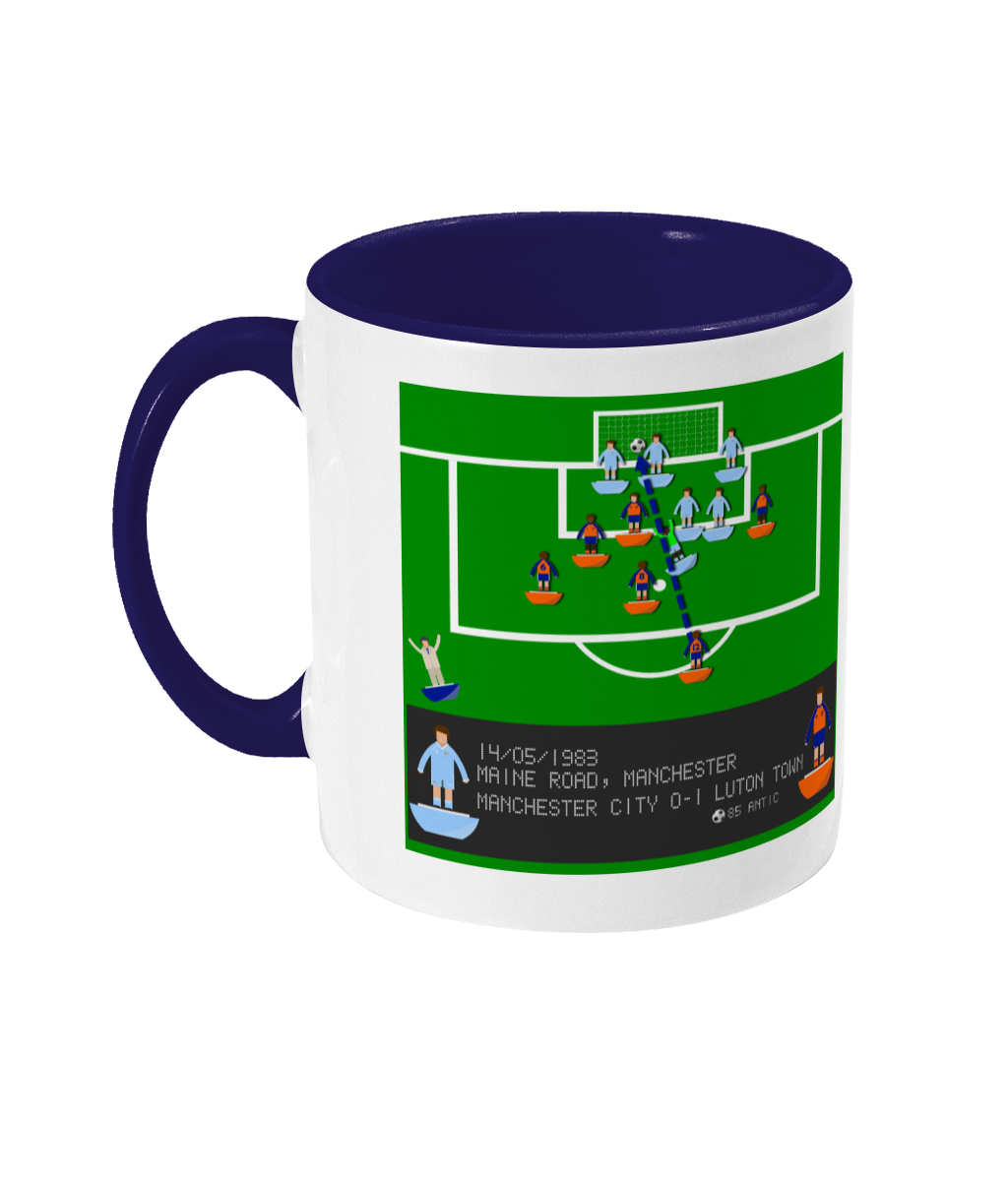 Football Iconic Moment 'Raddy Antic Manchester C v LUTON 1983' Mug