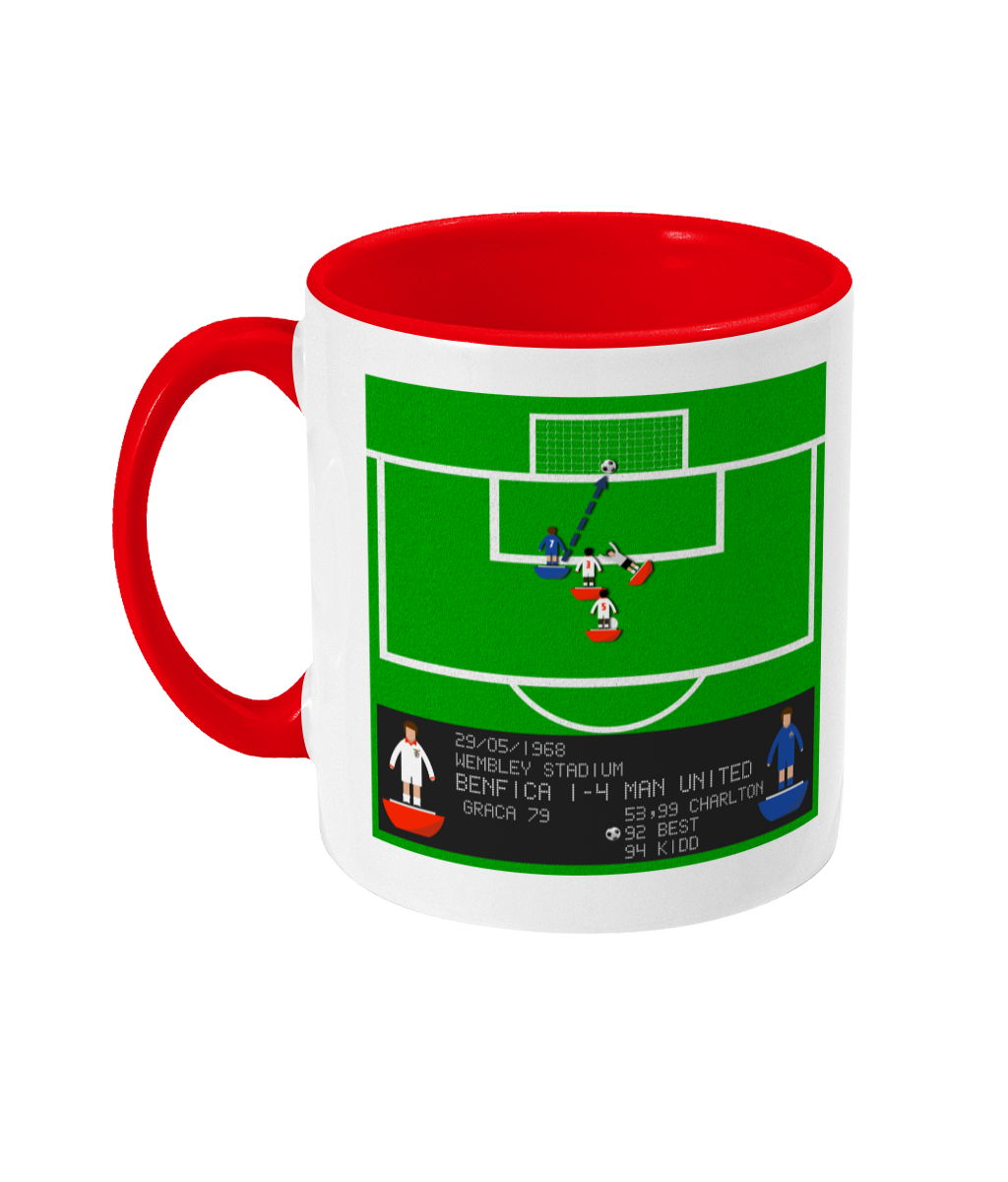 Football Iconic Moment 'George Best Benfica v MANCHESTER UNITED' Mug
