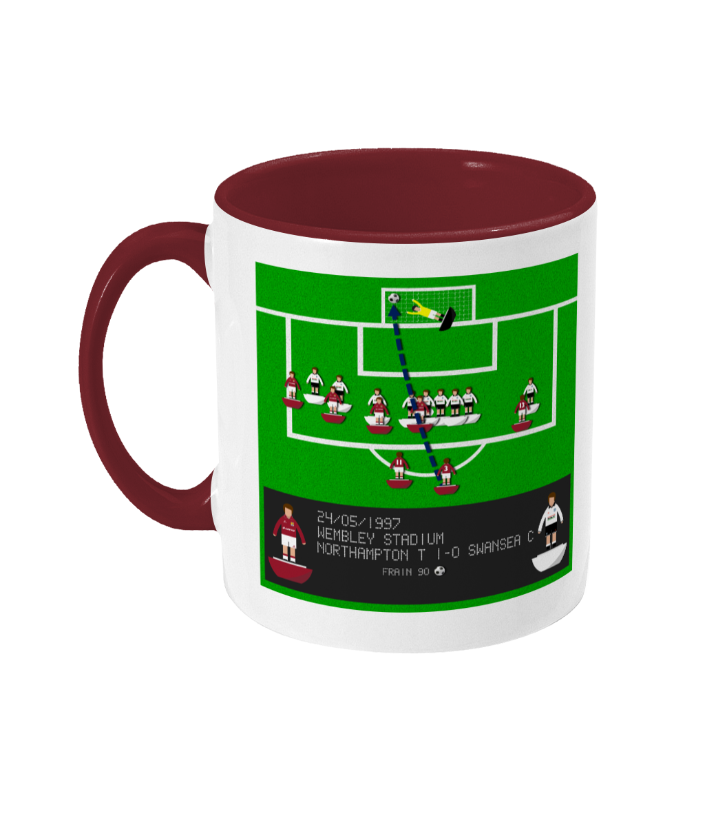 Football Iconic Moment 'John Frain NORTHAMPTON v Swansea City 1997' Mug