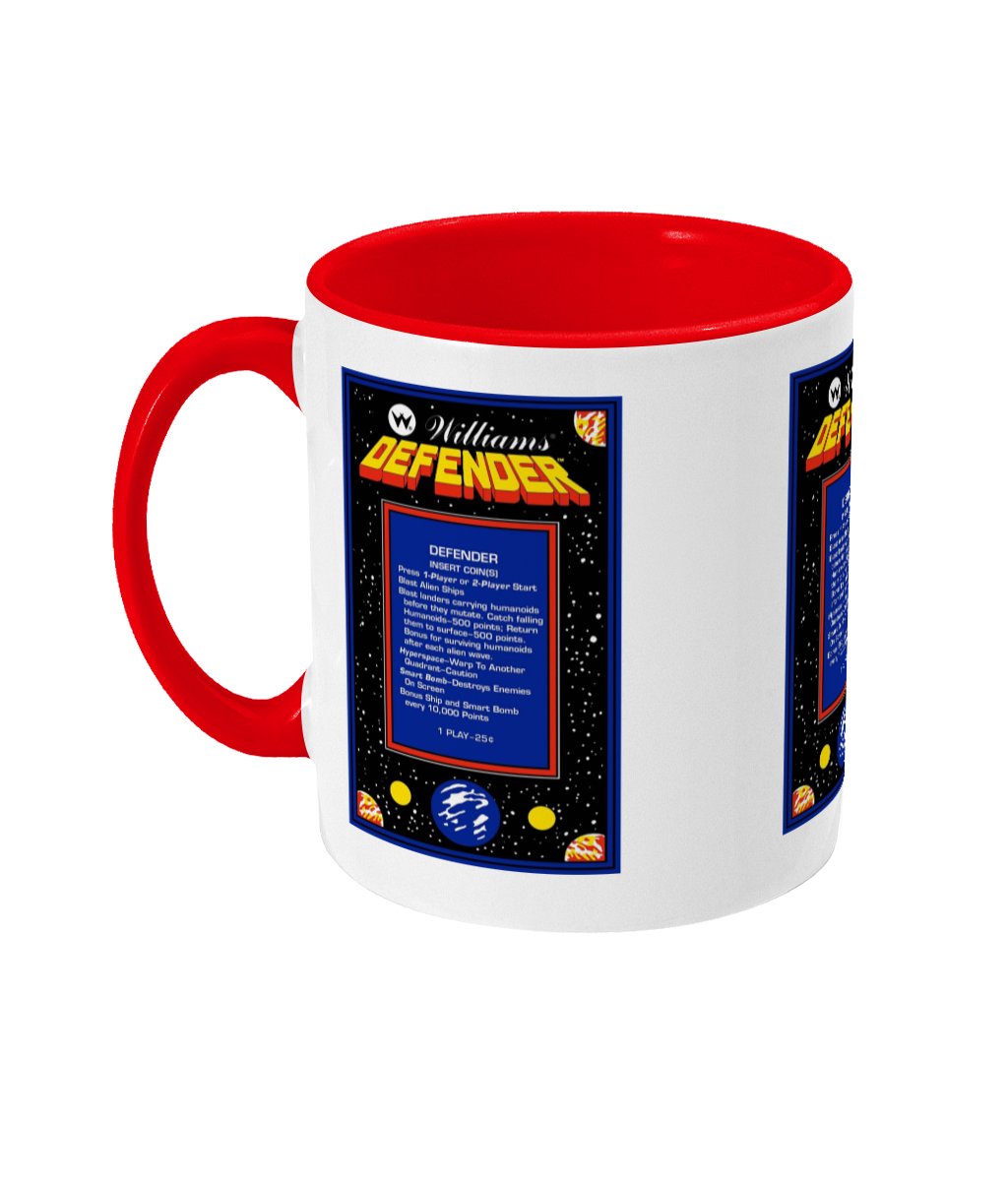 Gaming Arcade 'Defender instructions' Mug