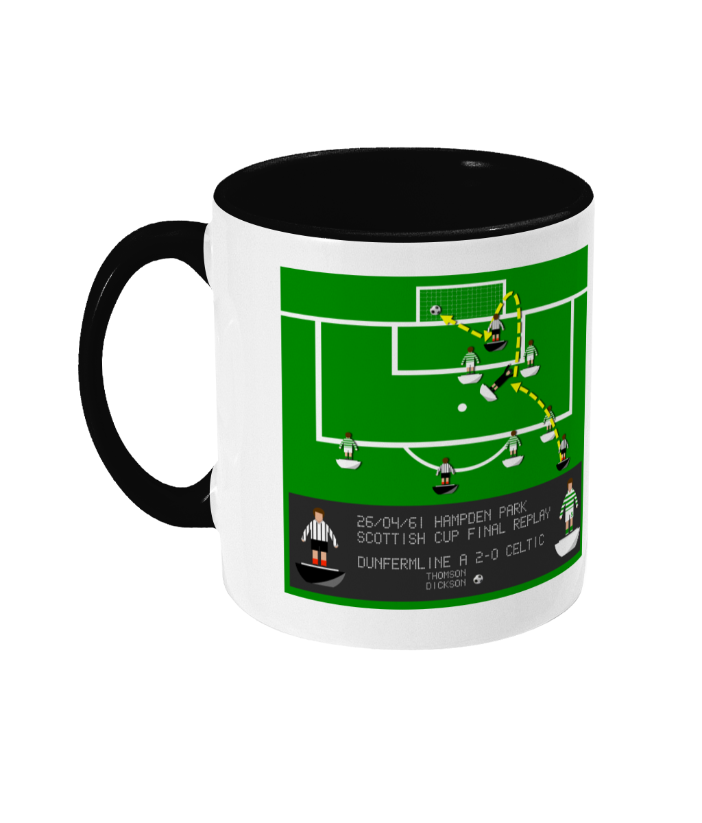 Football Iconic Moment 'Charlie Dickson Dunfermline v Celtic 1961' Mug