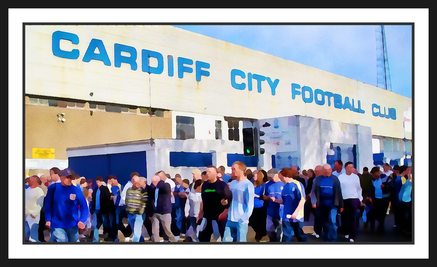 Football Grounds 'Cardiff Ninian Park Watercolour Style' Mug
