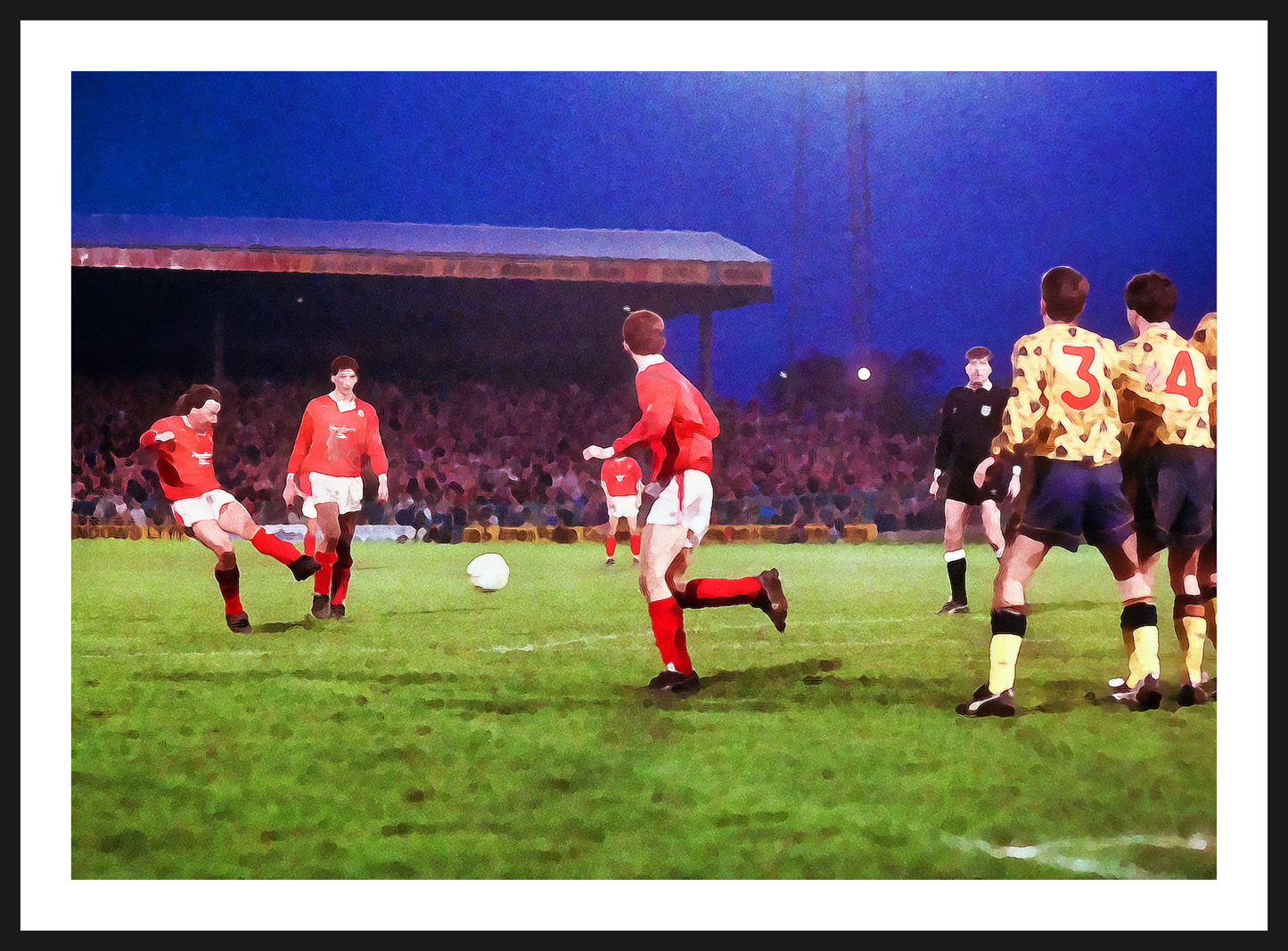 Football Iconic Moments 'Mickey Thomas WREXHAM v Arsenal 1992 Watercolour Style' Mug