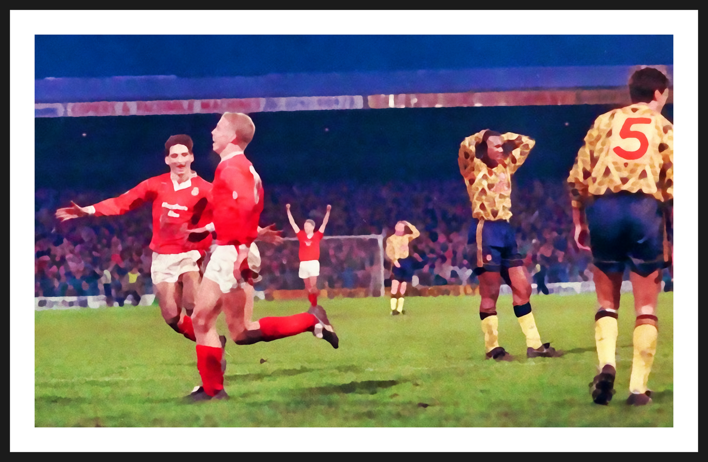 Football Iconic Moments 'Steve Watkin WREXHAM v Arsenal 1992 Watercolour Style' Mug