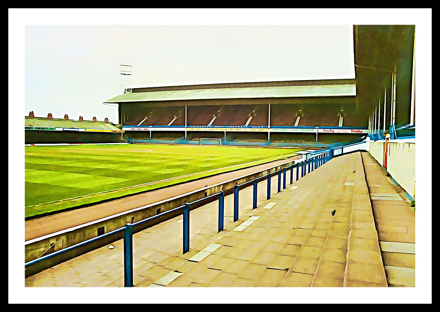 Football Grounds 'Leicester Filbert Street Oil Painting' Mug