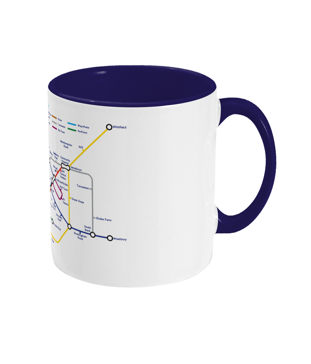 Maps and Signs Tube Map 'Brackley' Mug