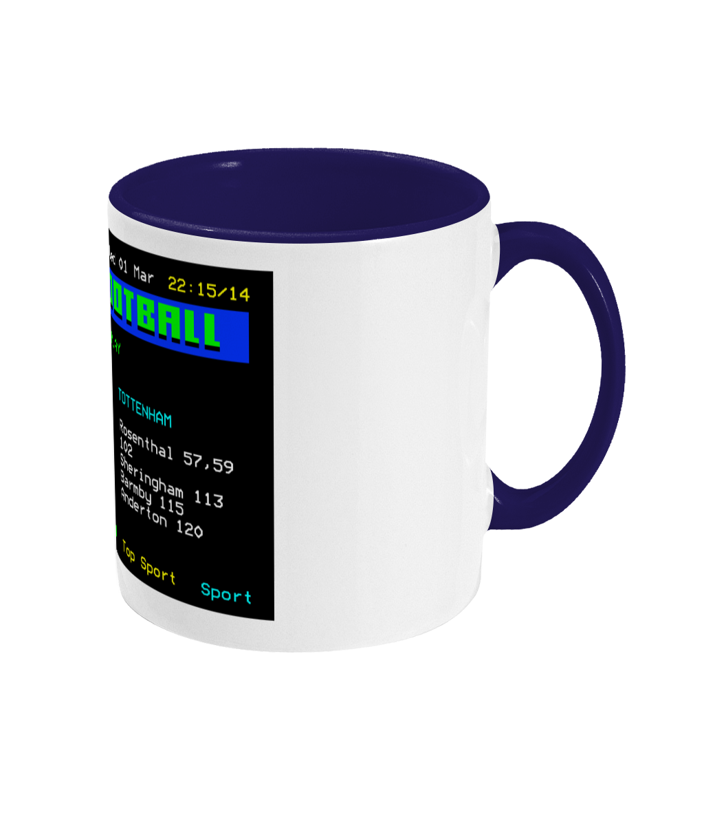 Football Teletext 'Southampton v TOTTENHAM 1995' Mug