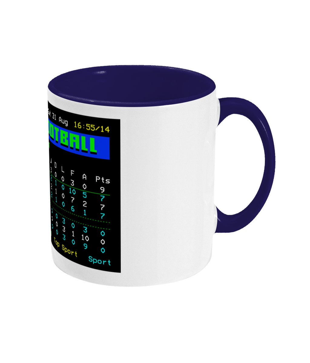 Football Teletext 'TOTTENHAM League Table' Mug