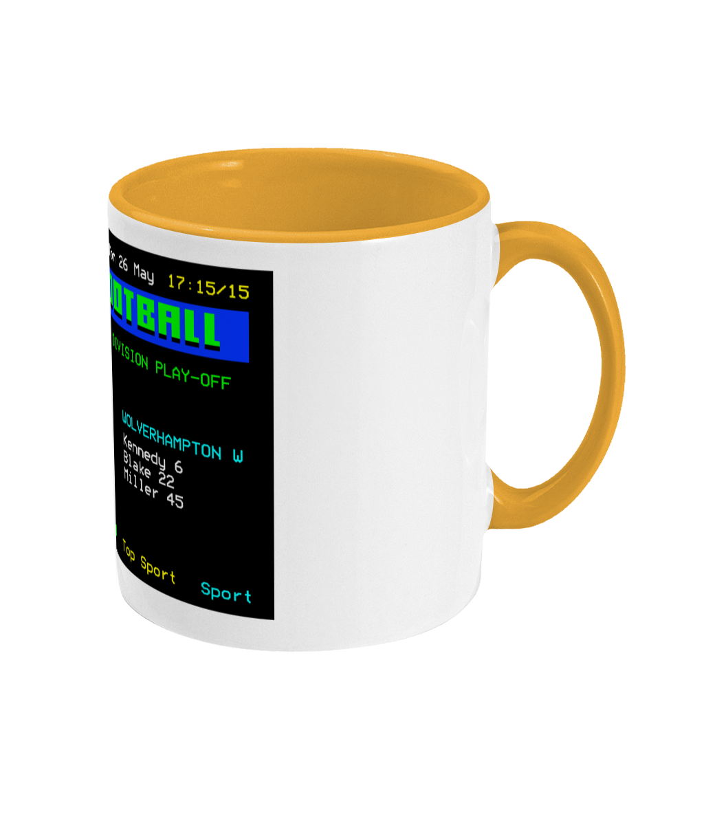 Football Teletext 'Sheffield U v WOLVERHAMPTON 2003' Mug