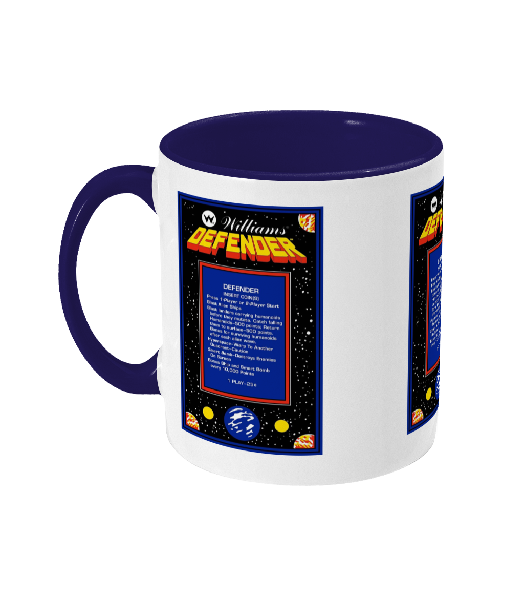 Gaming Arcade 'Defender instructions' Mug