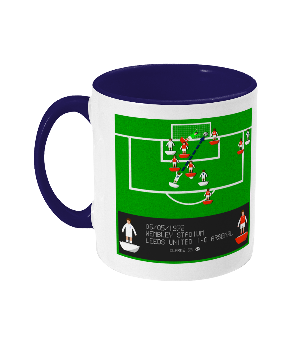 Football Iconic Moment 'Allan Clarke Leeds United v Arsenal 1972' Mug