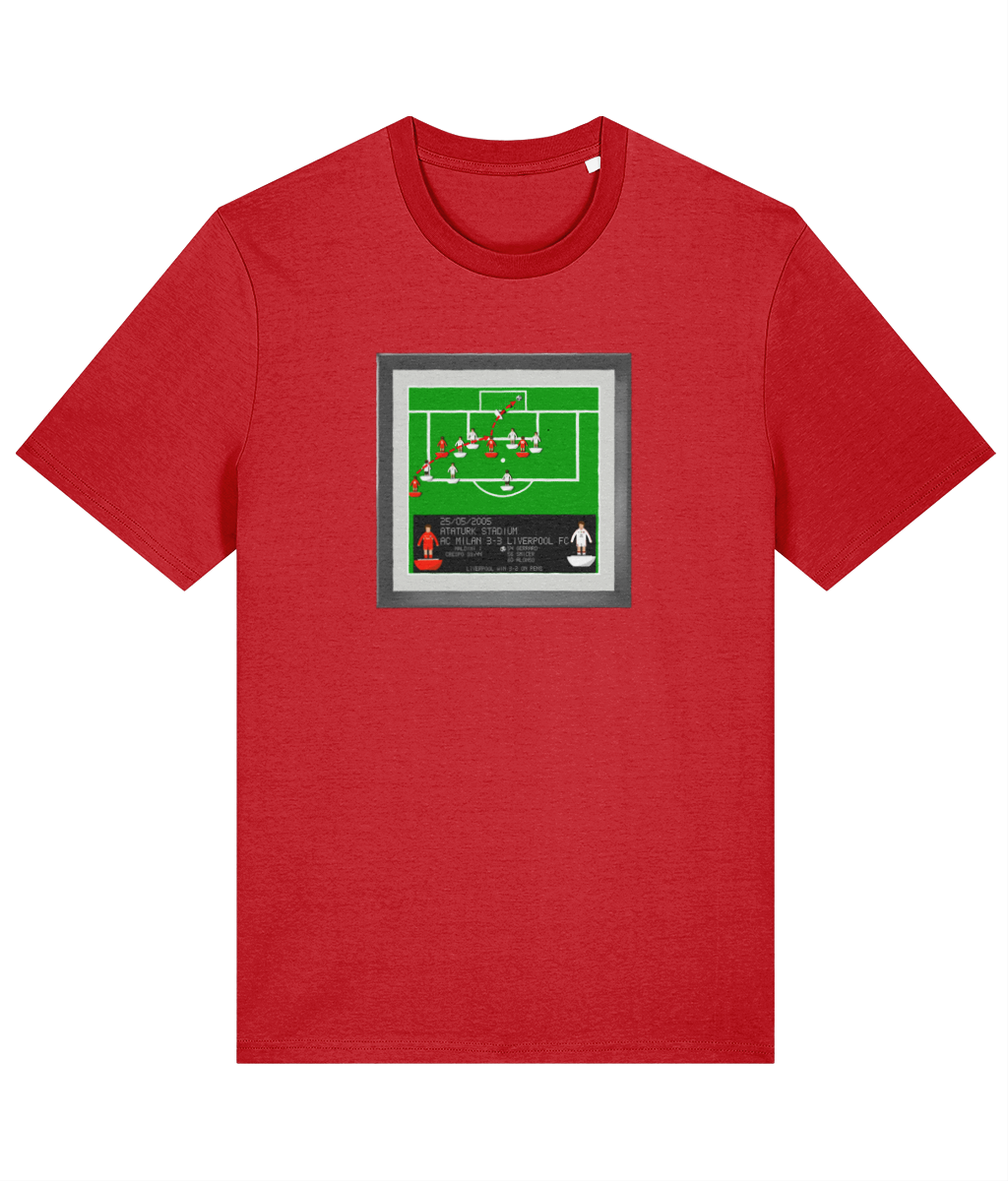 Football Iconic Moments 'Gerrard - AC Milan v LIVERPOOL 2005' Unisex T-Shirt