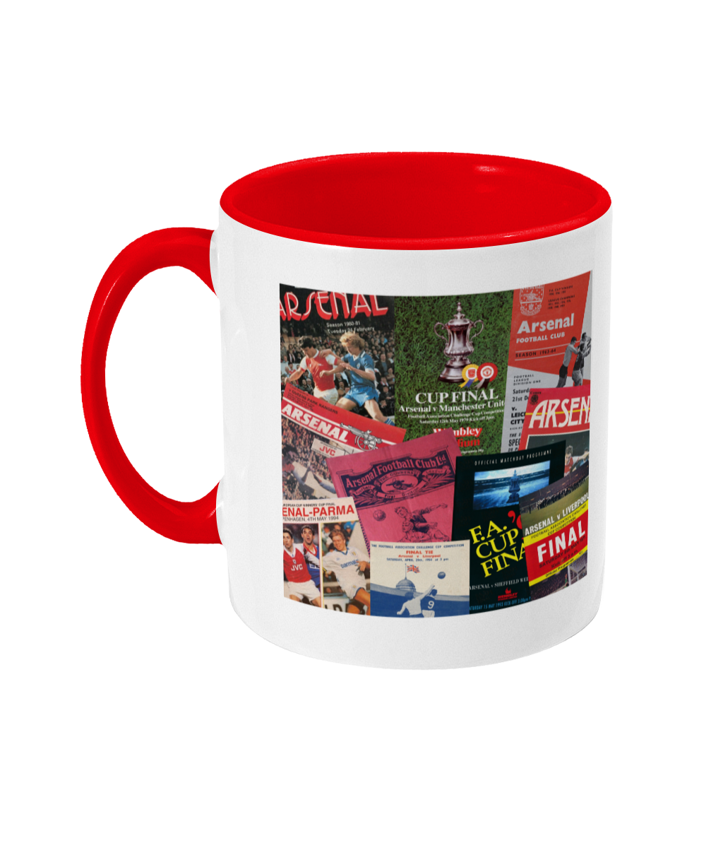 Football Programmes 'Arsenal' Mug