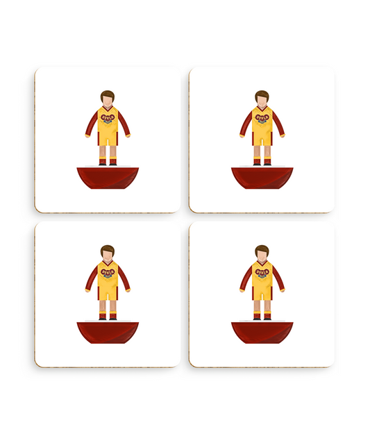 Football Kits 'Dukla Prague (away) sketchbook' Coasters
