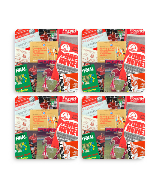 Football Programmes 'Nottingham Forest' Coasters