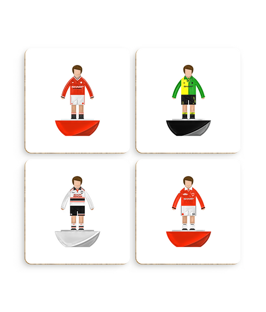 Football Kits 'Manchester United sketchbook' Coasters