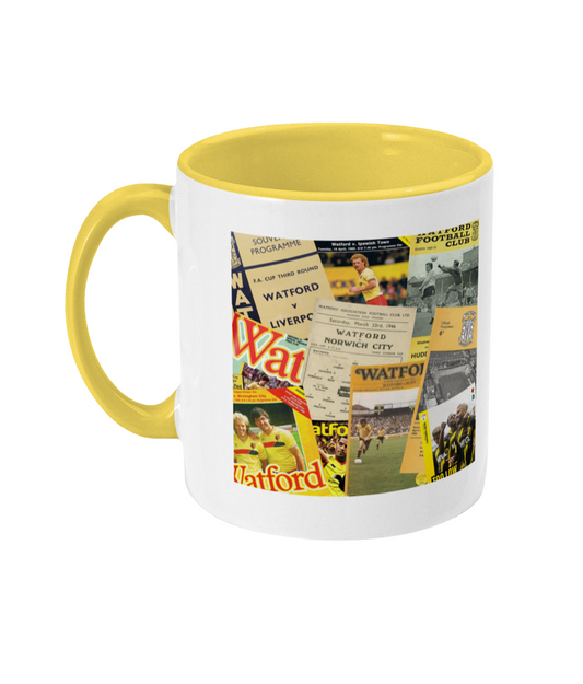 Football Programmes 'Watford' Mug