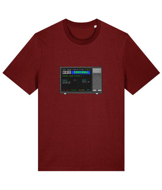 Football Teletext 'BURNLEY v Orient 1987 Unisex T-Shirt