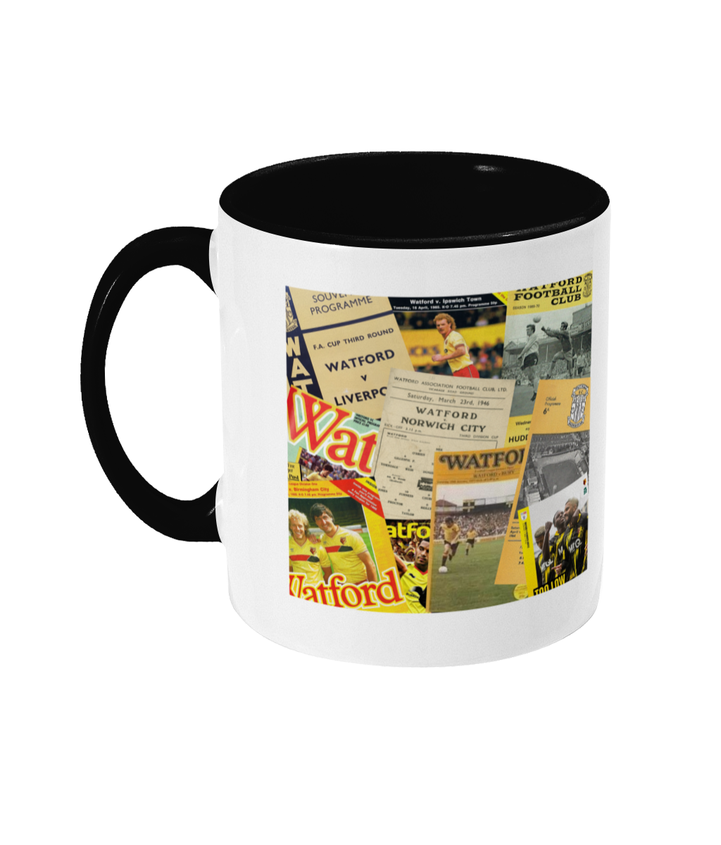 Football Programmes 'Watford' Mug