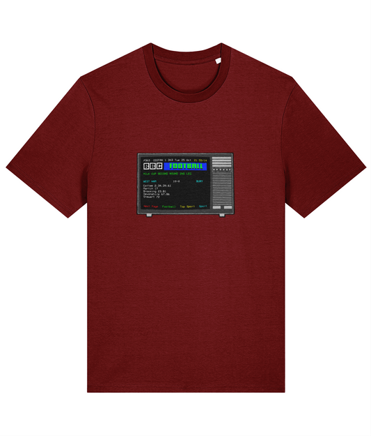 Football Teletext 'WEST HAM UNITED v Bury 1983' Unisex T-Shirt