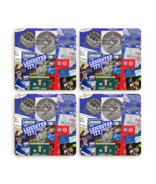 Football Programmes 'Leicester City' Coasters