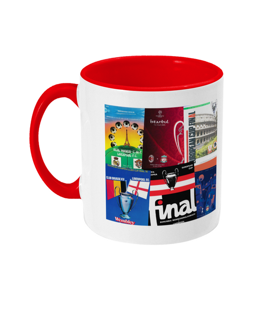 Football Programmes 'Liverpool European' Mug