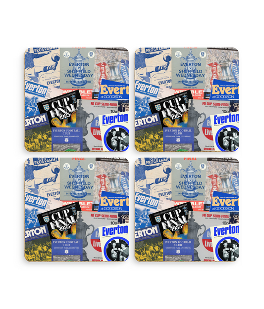 Football Programmes 'Everton' Coasters