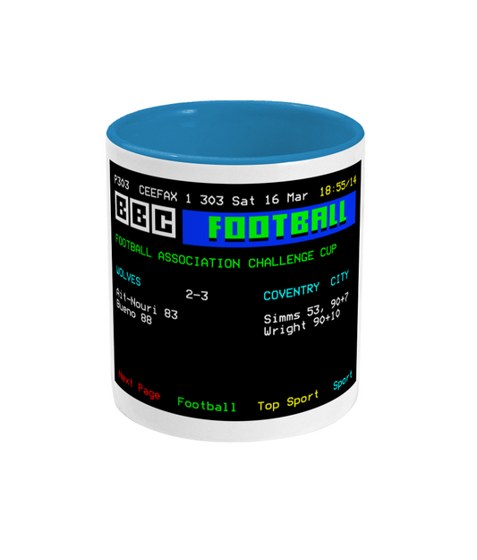 Football Teletext 'Wolves v COVENTRY 2024' Mug