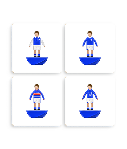 Football Kits 'Ipswich Town sketchbook' Coasters