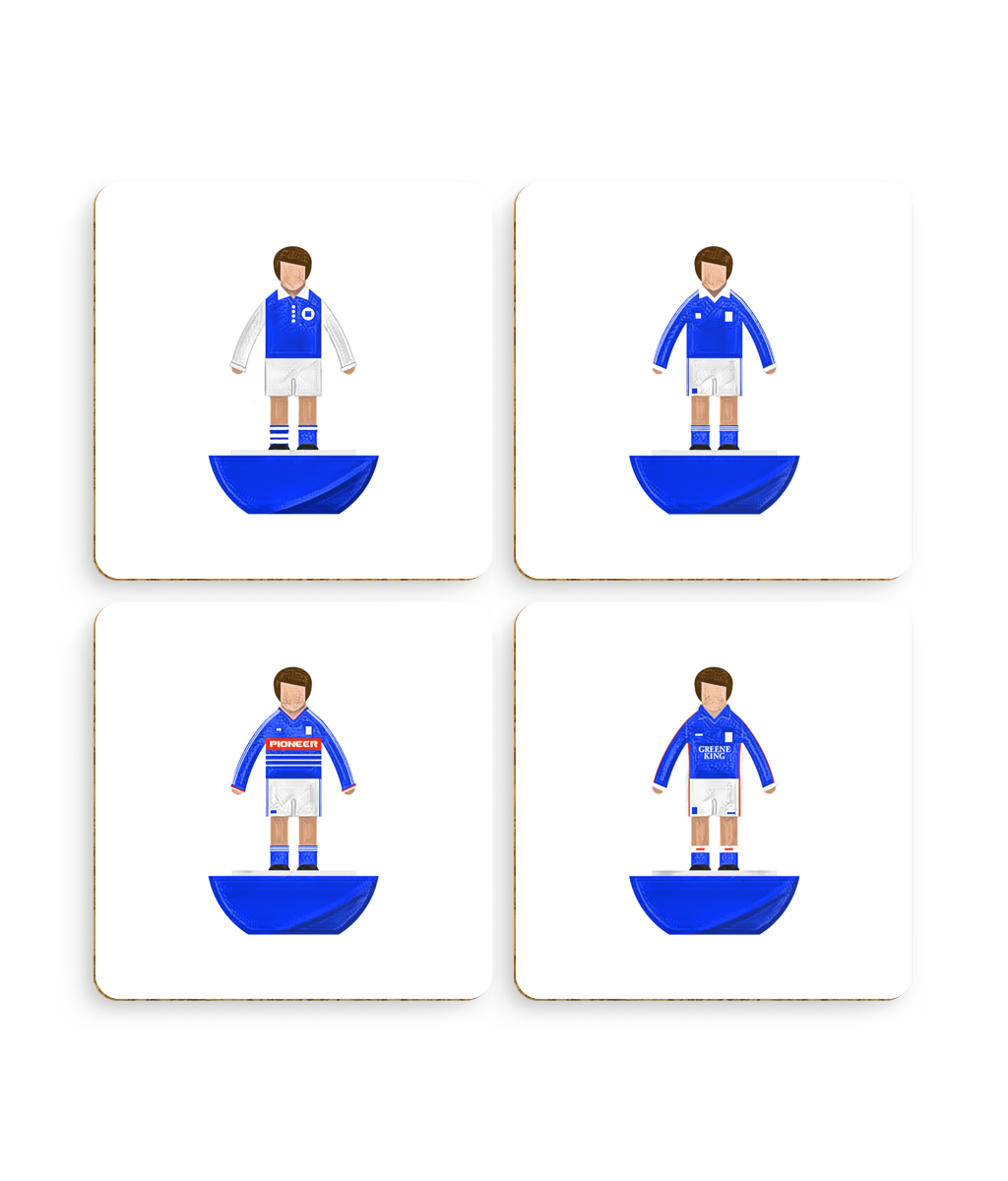Football Kits 'Ipswich Town sketchbook' Coasters