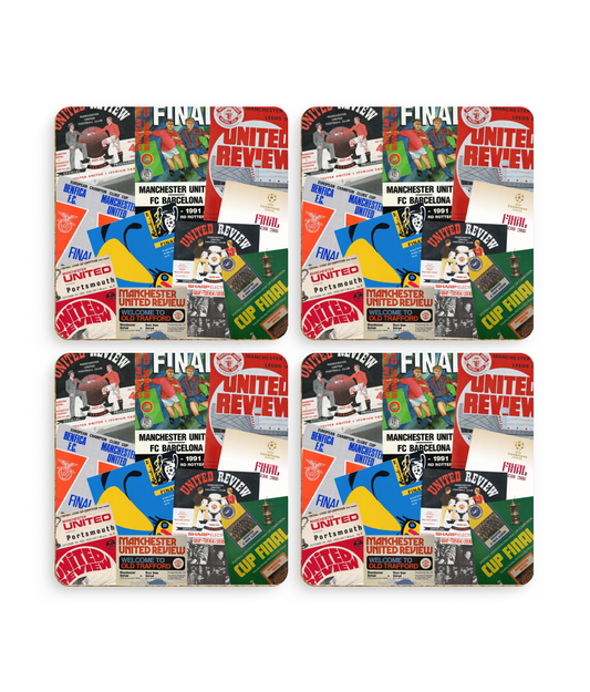 Football Programmes 'Manchester United' Coasters