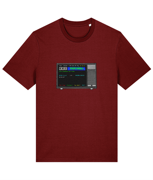 Football Teletext 'ASTON VILLA v Bayern Munich 1982 Unisex T-Shirt