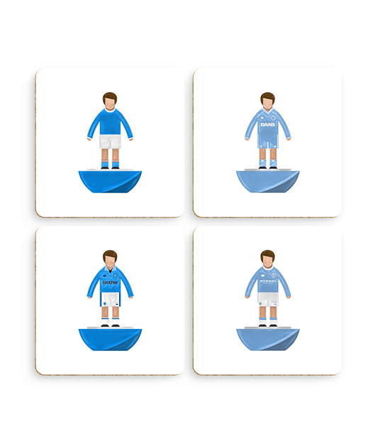 Football Kits 'Manchester City sketchbook' Coasters